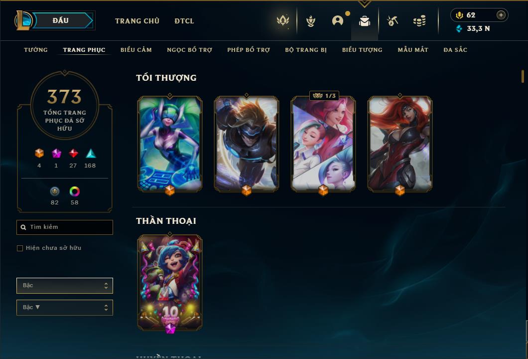 Acc Liên Minh Huyền Thoại/Đấu Trường Chân lý mã số 6413