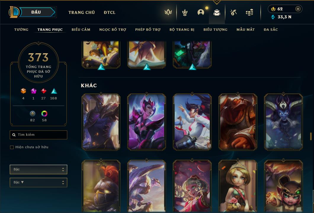 Acc Liên Minh Huyền Thoại/Đấu Trường Chân lý mã số 6413