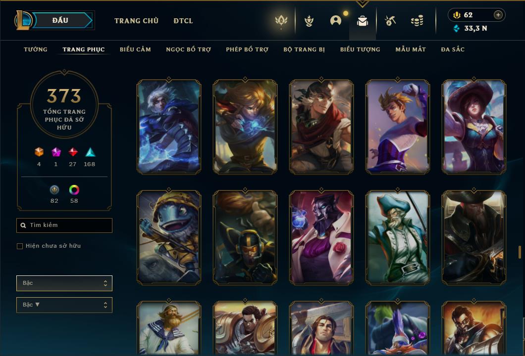 Acc Liên Minh Huyền Thoại/Đấu Trường Chân lý mã số 6413