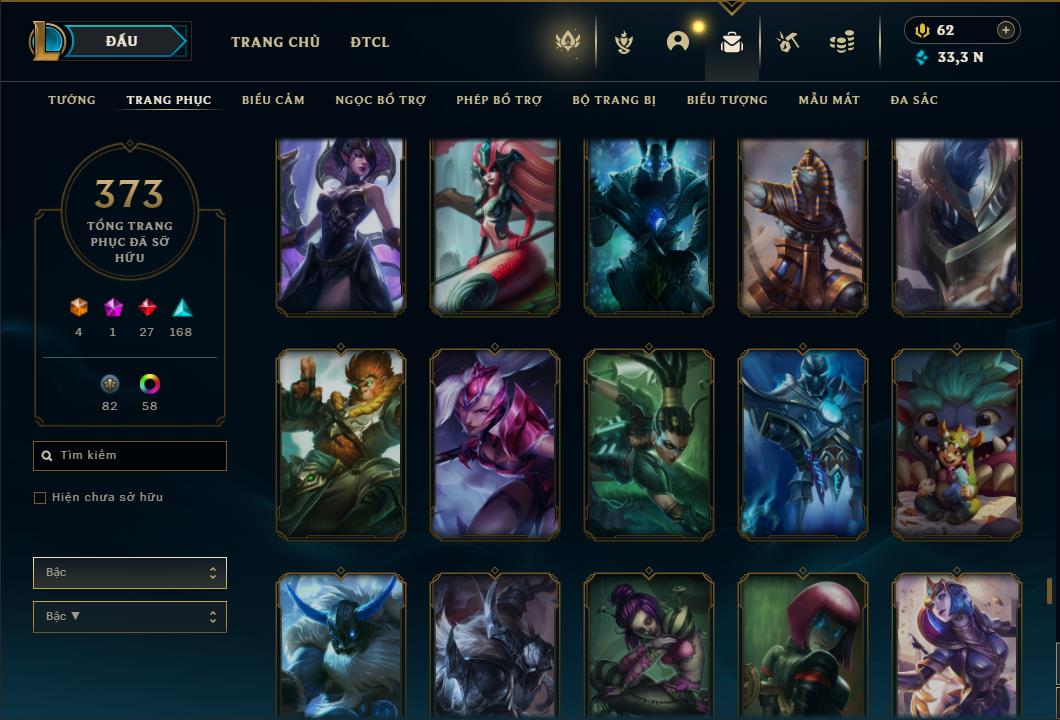 Acc Liên Minh Huyền Thoại/Đấu Trường Chân lý mã số 6413