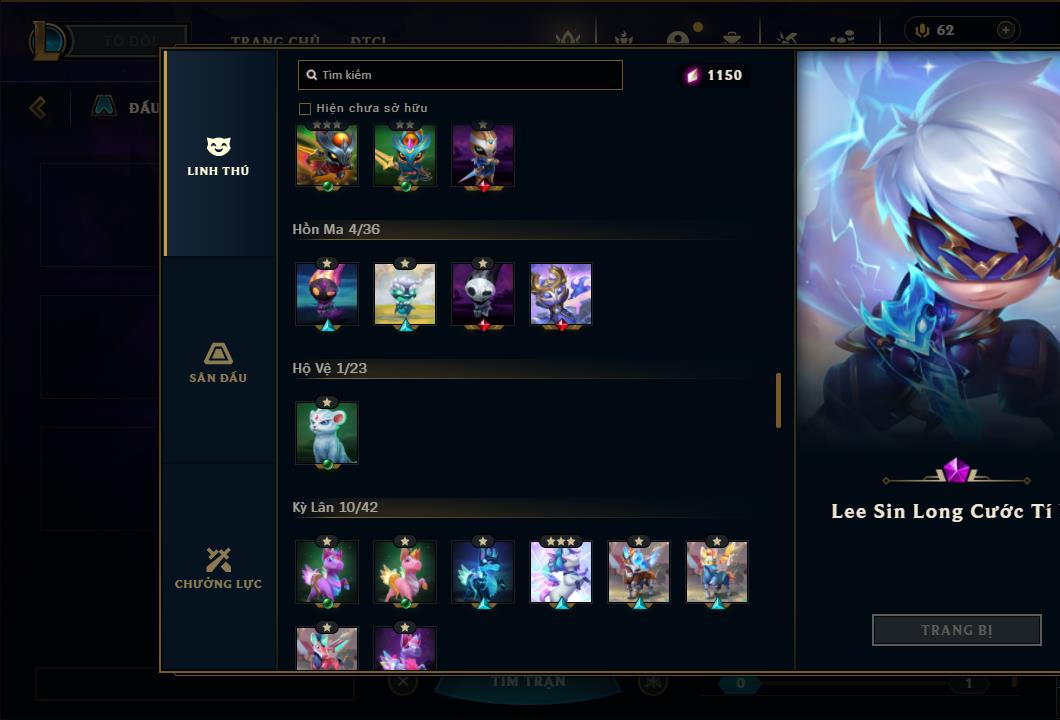 Acc Liên Minh Huyền Thoại/Đấu Trường Chân lý mã số 6413