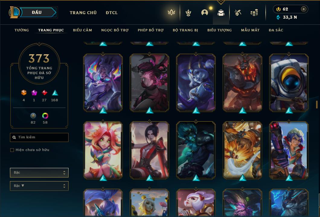 Acc Liên Minh Huyền Thoại/Đấu Trường Chân lý mã số 6413