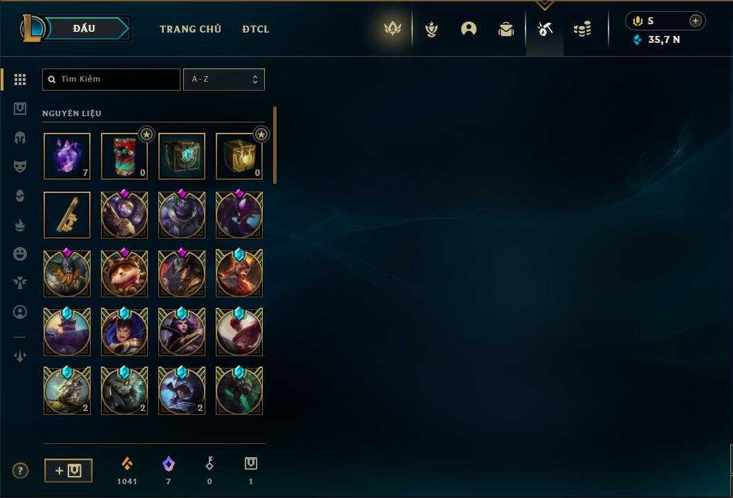 Acc Liên Minh Huyền Thoại/Đấu Trường Chân lý mã số 6415