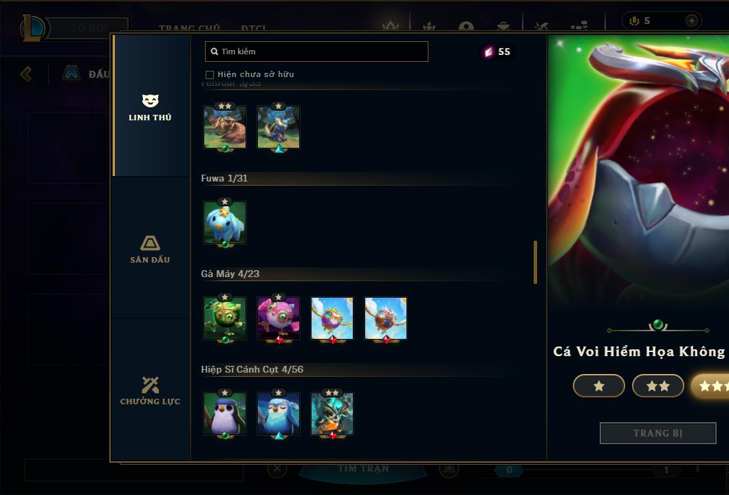 Acc Liên Minh Huyền Thoại/Đấu Trường Chân lý mã số 6415