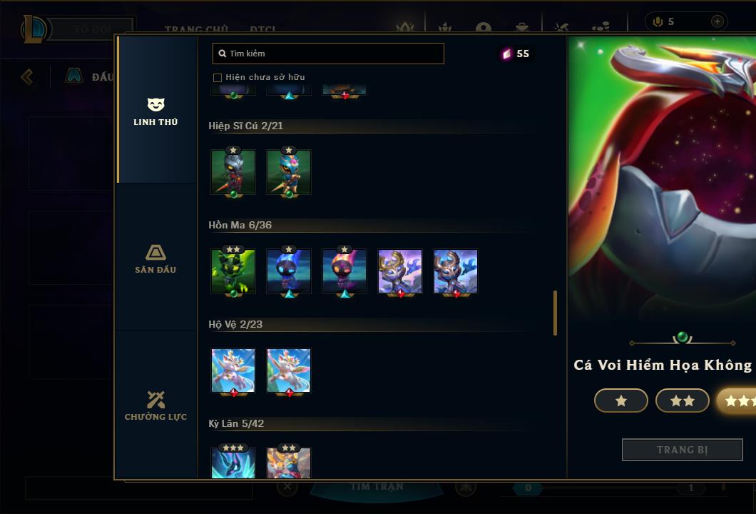 Acc Liên Minh Huyền Thoại/Đấu Trường Chân lý mã số 6415