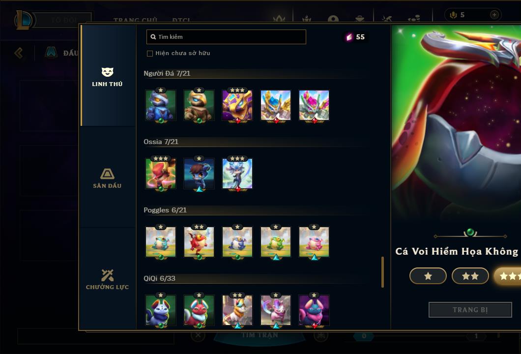 Acc Liên Minh Huyền Thoại/Đấu Trường Chân lý mã số 6415