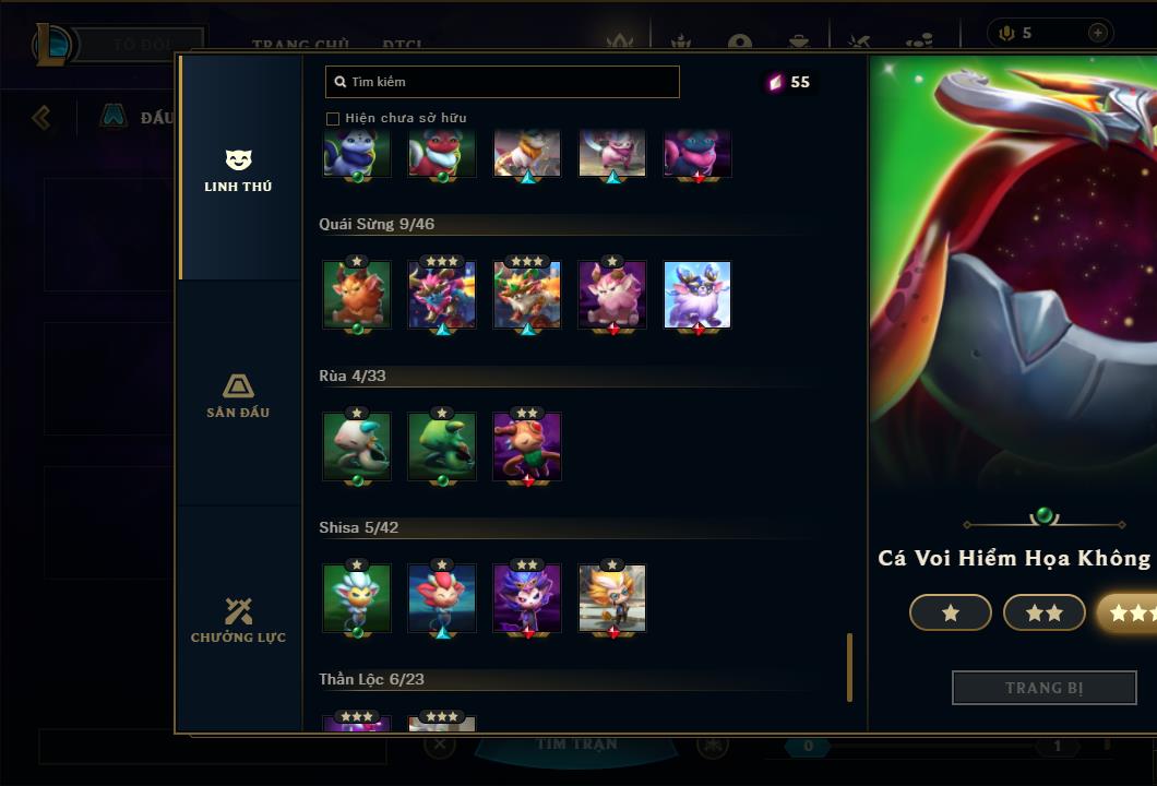 Acc Liên Minh Huyền Thoại/Đấu Trường Chân lý mã số 6415