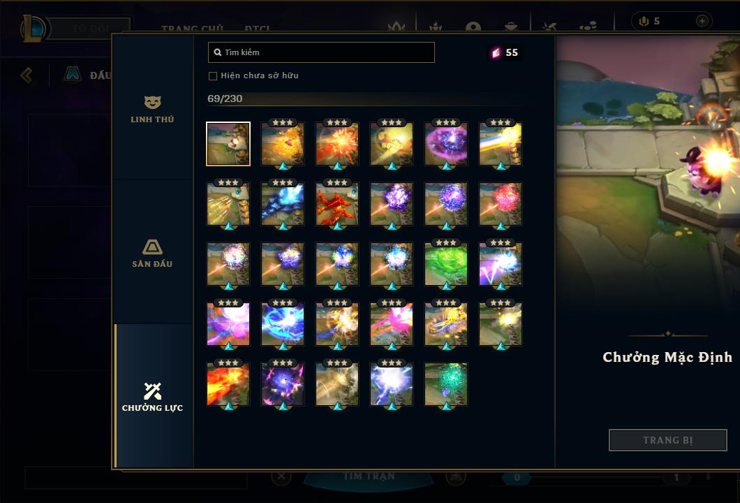 Acc Liên Minh Huyền Thoại/Đấu Trường Chân lý mã số 6415