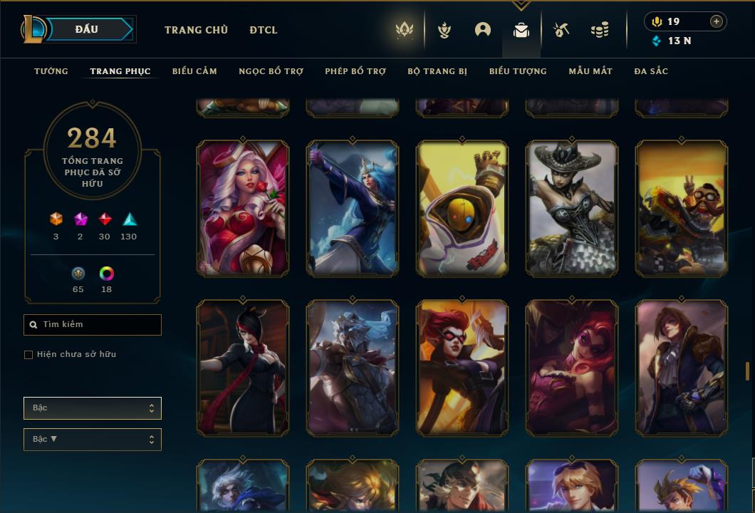 Acc Liên Minh Huyền Thoại/Đấu Trường Chân lý mã số 6420