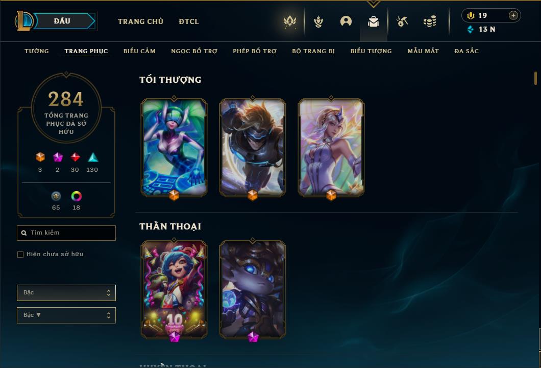 Acc Liên Minh Huyền Thoại/Đấu Trường Chân lý mã số 6420