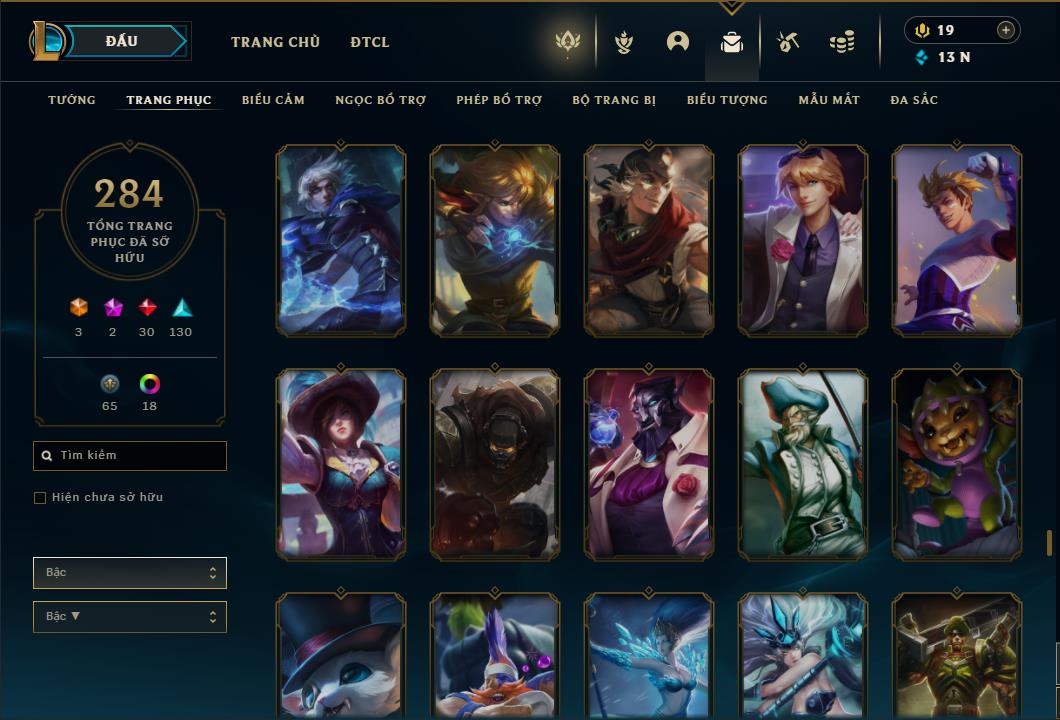 Acc Liên Minh Huyền Thoại/Đấu Trường Chân lý mã số 6420