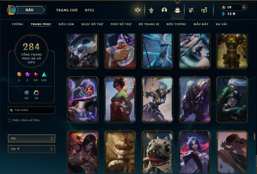 Acc Liên Minh Huyền Thoại/Đấu Trường Chân lý mã số 6420