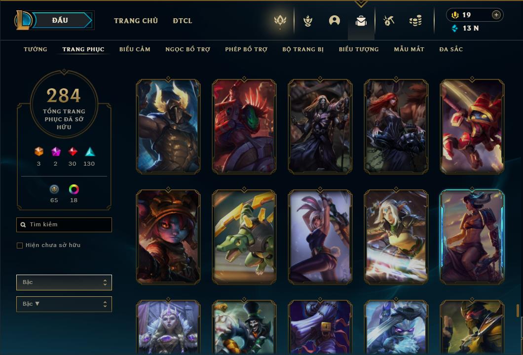 Acc Liên Minh Huyền Thoại/Đấu Trường Chân lý mã số 6420