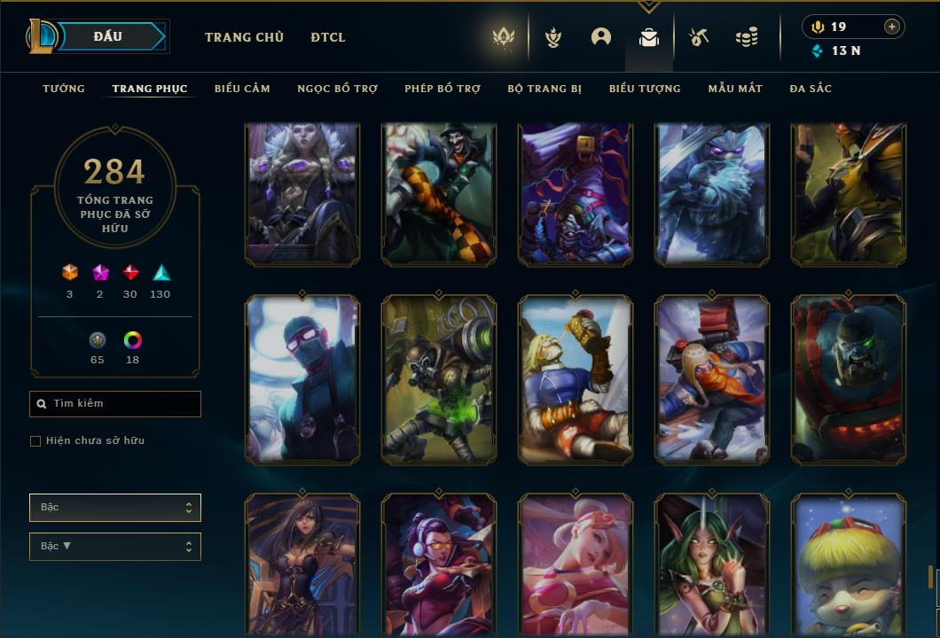 Acc Liên Minh Huyền Thoại/Đấu Trường Chân lý mã số 6420