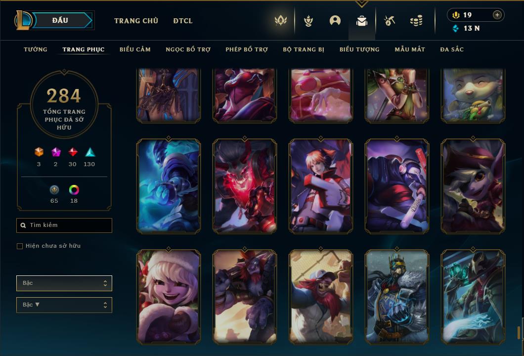 Acc Liên Minh Huyền Thoại/Đấu Trường Chân lý mã số 6420