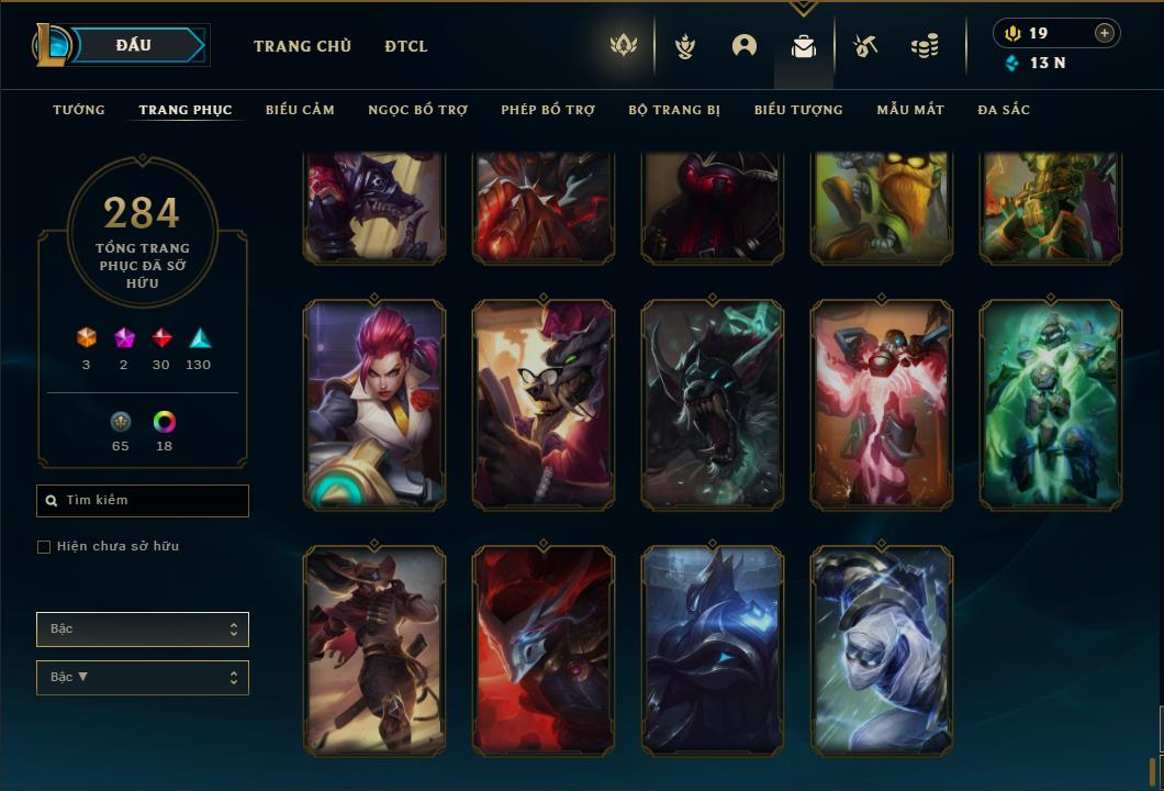 Acc Liên Minh Huyền Thoại/Đấu Trường Chân lý mã số 6420