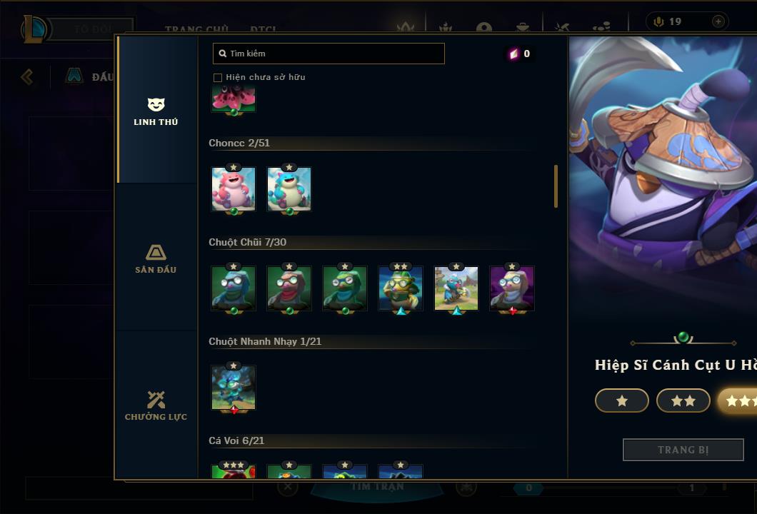 Acc Liên Minh Huyền Thoại/Đấu Trường Chân lý mã số 6420