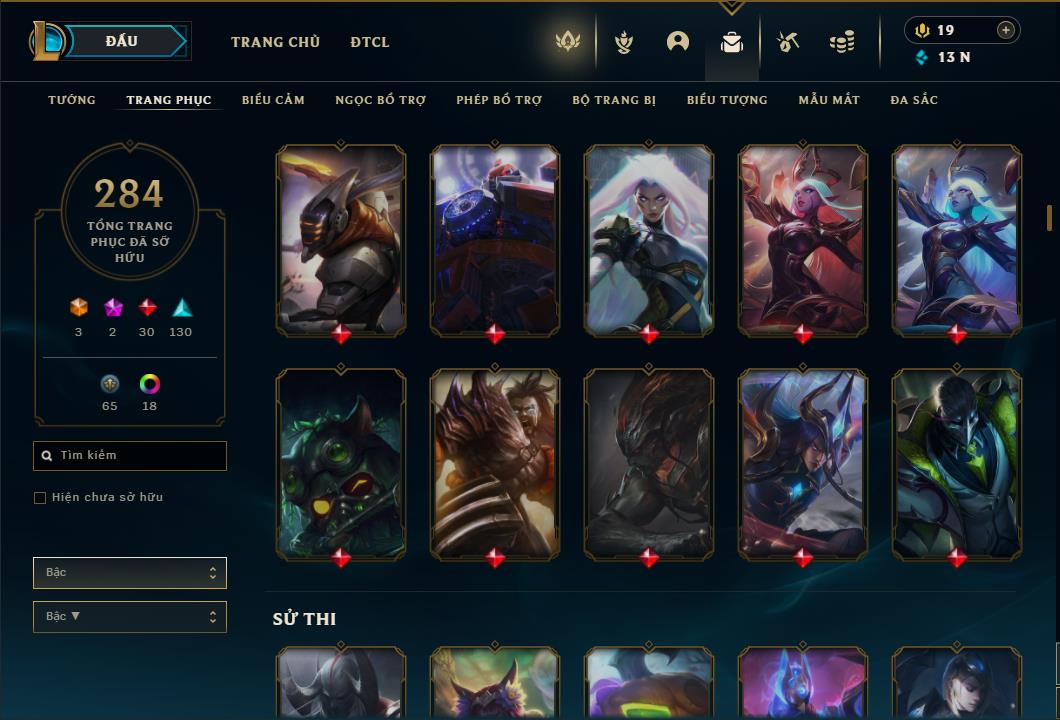 Acc Liên Minh Huyền Thoại/Đấu Trường Chân lý mã số 6420