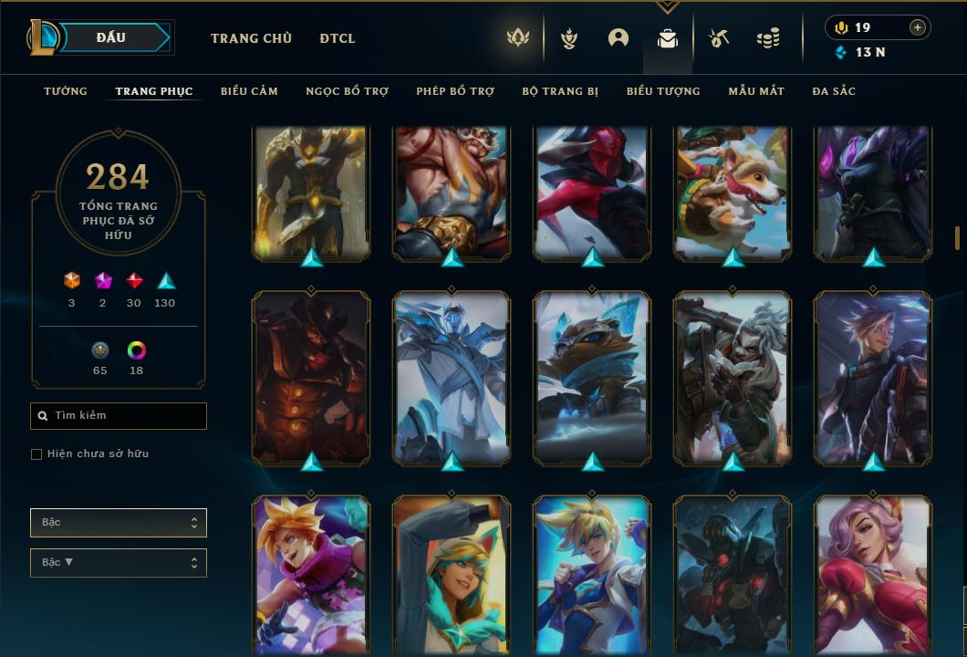 Acc Liên Minh Huyền Thoại/Đấu Trường Chân lý mã số 6420