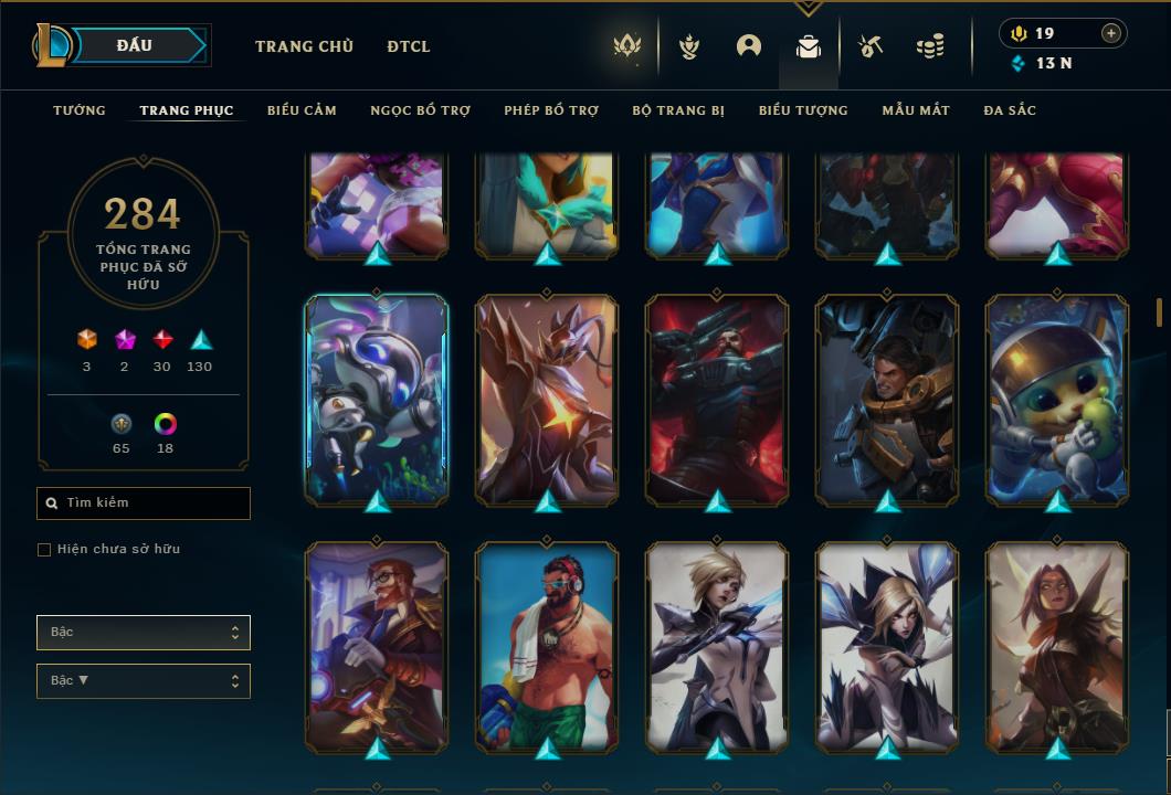 Acc Liên Minh Huyền Thoại/Đấu Trường Chân lý mã số 6420