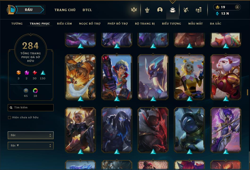 Acc Liên Minh Huyền Thoại/Đấu Trường Chân lý mã số 6420