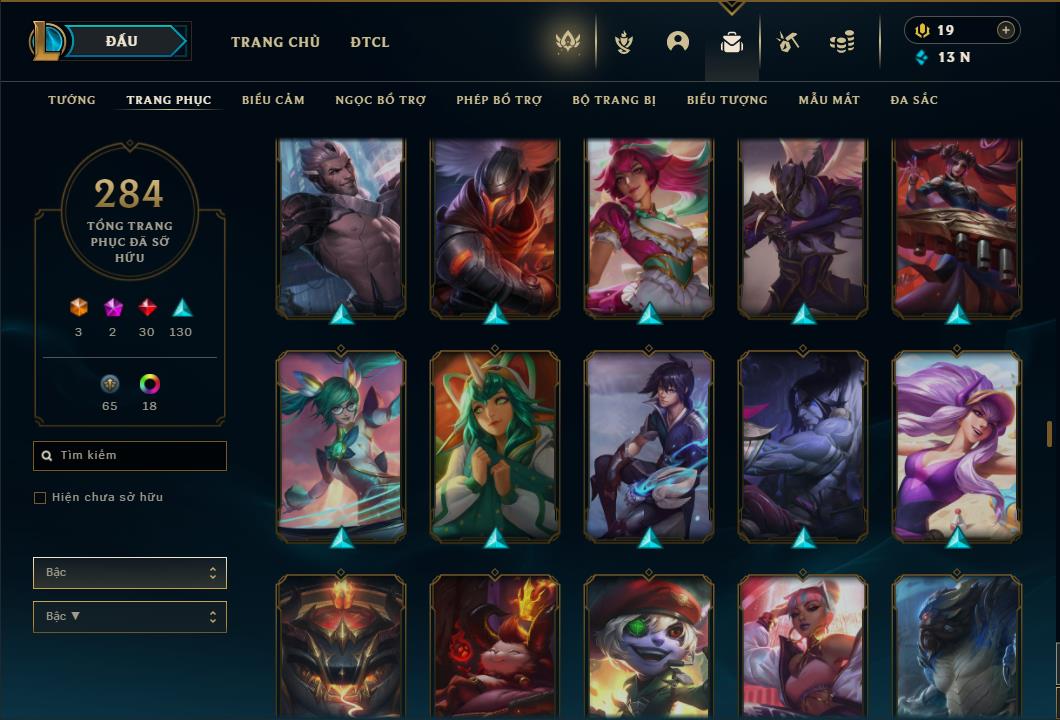 Acc Liên Minh Huyền Thoại/Đấu Trường Chân lý mã số 6420