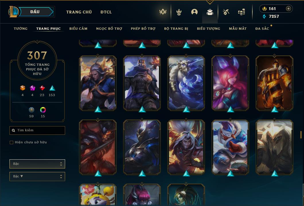 Acc Liên Minh Huyền Thoại/Đấu Trường Chân lý mã số 6422