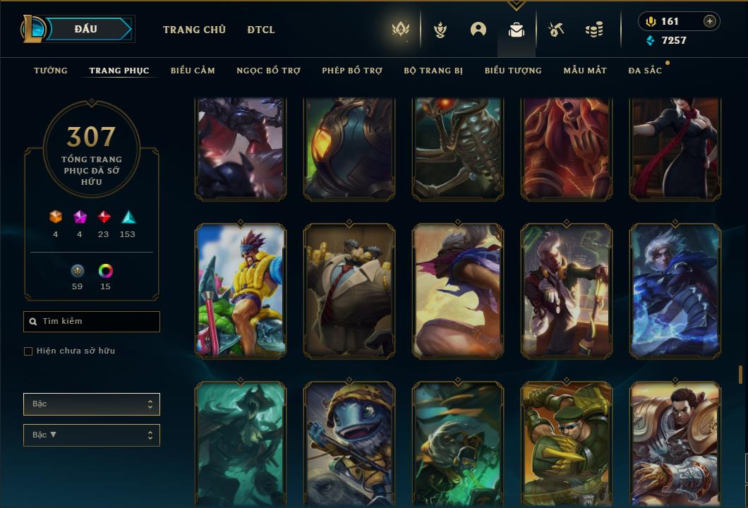 Acc Liên Minh Huyền Thoại/Đấu Trường Chân lý mã số 6422