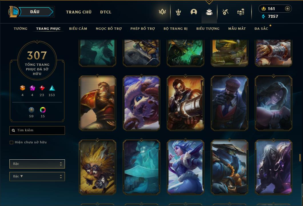 Acc Liên Minh Huyền Thoại/Đấu Trường Chân lý mã số 6422