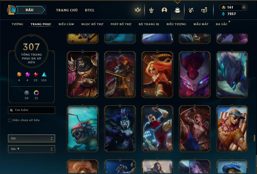 Acc Liên Minh Huyền Thoại/Đấu Trường Chân lý mã số 6422