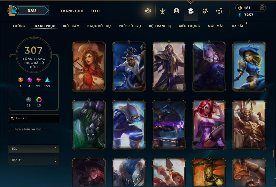 Acc Liên Minh Huyền Thoại/Đấu Trường Chân lý mã số 6422