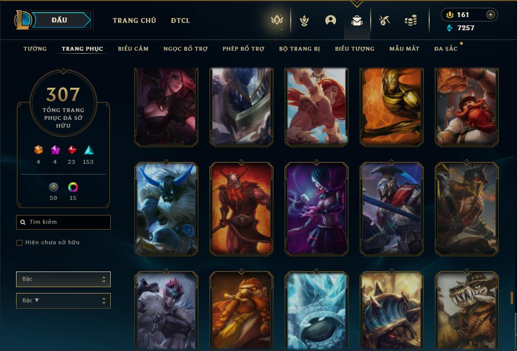 Acc Liên Minh Huyền Thoại/Đấu Trường Chân lý mã số 6422