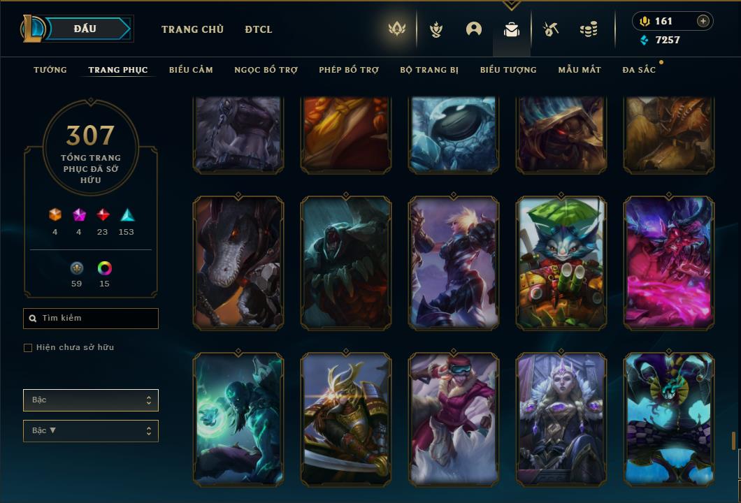 Acc Liên Minh Huyền Thoại/Đấu Trường Chân lý mã số 6422