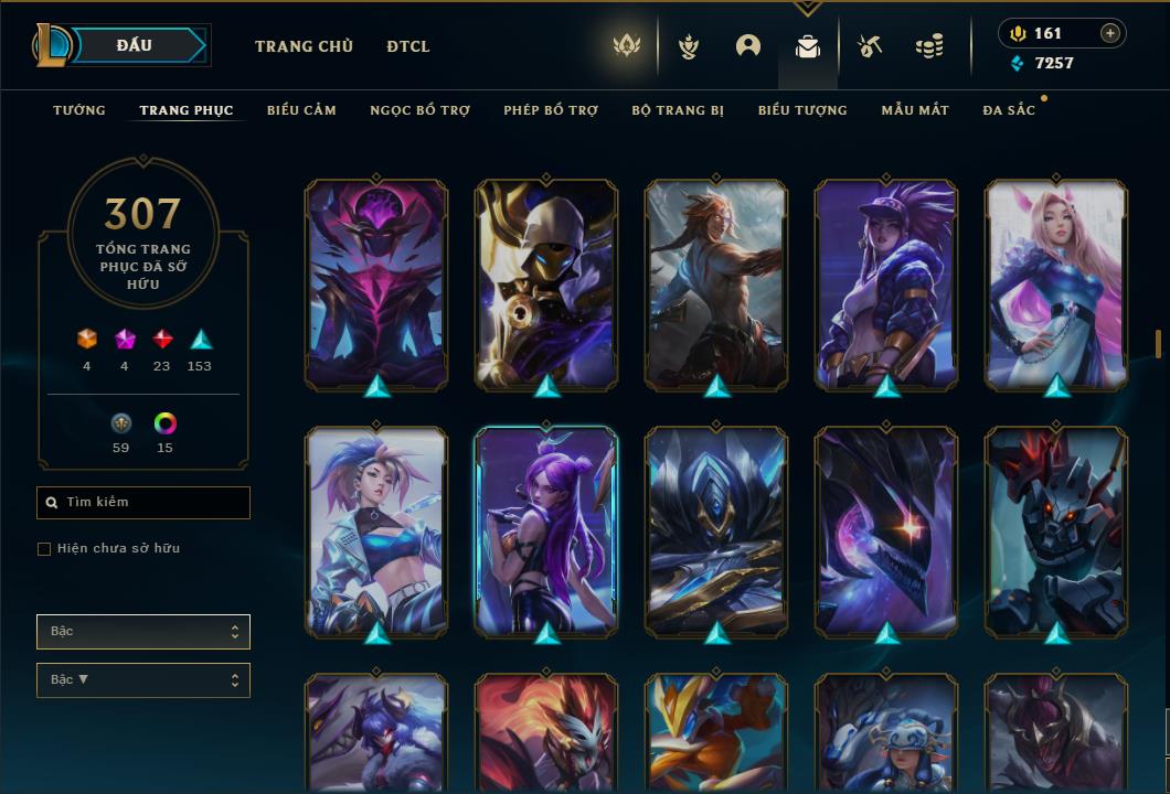 Acc Liên Minh Huyền Thoại/Đấu Trường Chân lý mã số 6422