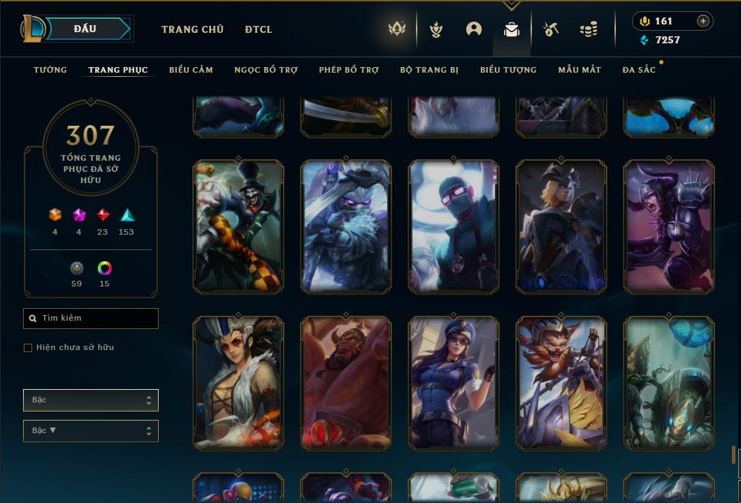 Acc Liên Minh Huyền Thoại/Đấu Trường Chân lý mã số 6422