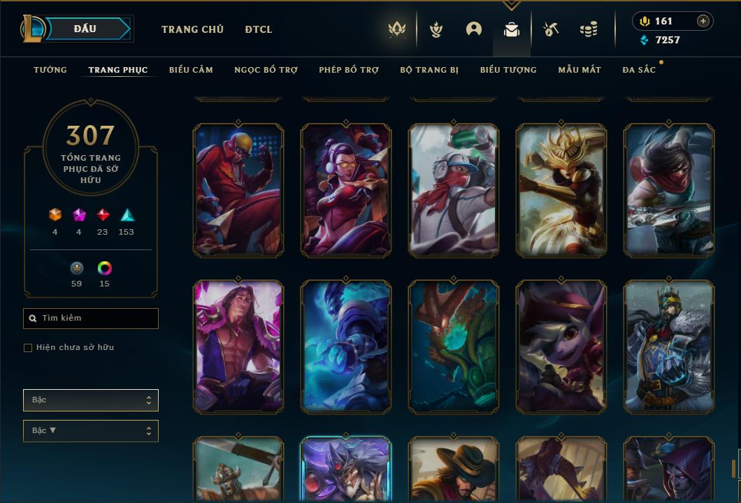 Acc Liên Minh Huyền Thoại/Đấu Trường Chân lý mã số 6422