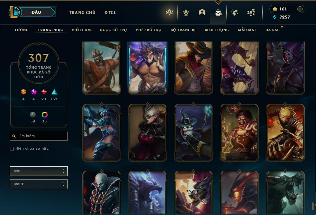 Acc Liên Minh Huyền Thoại/Đấu Trường Chân lý mã số 6422