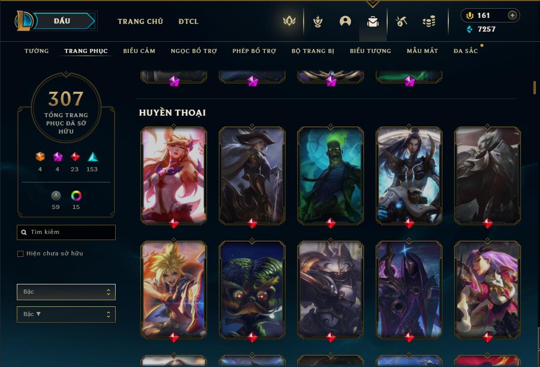 Acc Liên Minh Huyền Thoại/Đấu Trường Chân lý mã số 6422