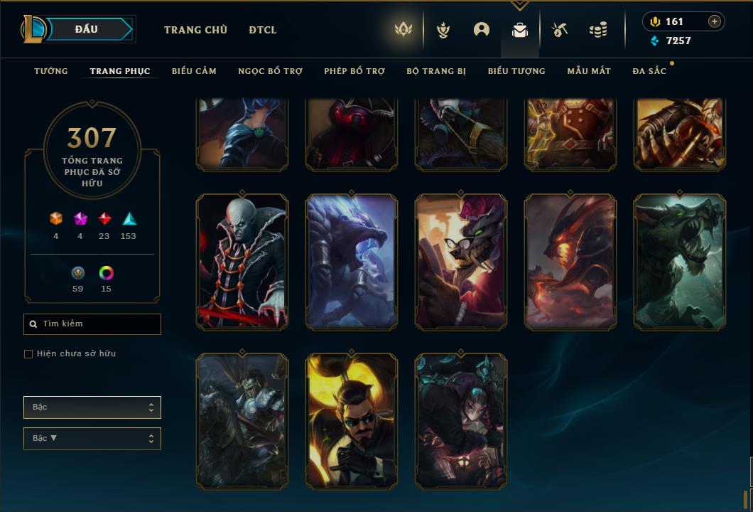 Acc Liên Minh Huyền Thoại/Đấu Trường Chân lý mã số 6422