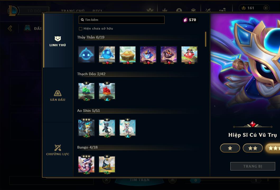 Acc Liên Minh Huyền Thoại/Đấu Trường Chân lý mã số 6422