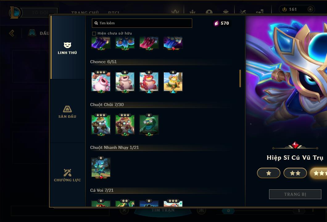 Acc Liên Minh Huyền Thoại/Đấu Trường Chân lý mã số 6422