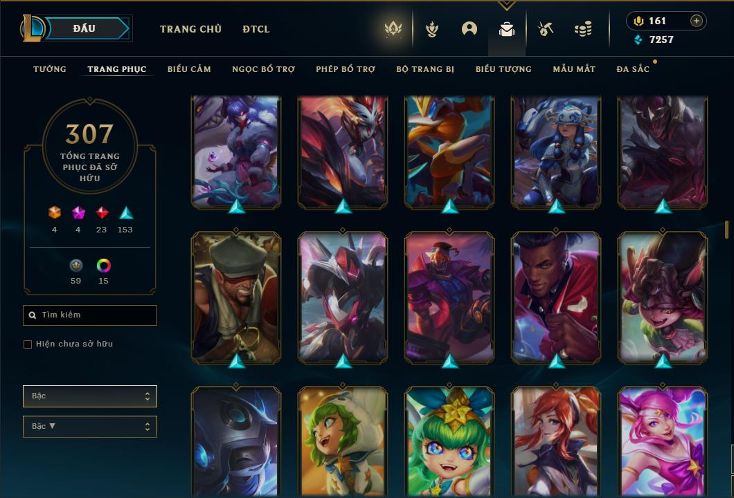 Acc Liên Minh Huyền Thoại/Đấu Trường Chân lý mã số 6422