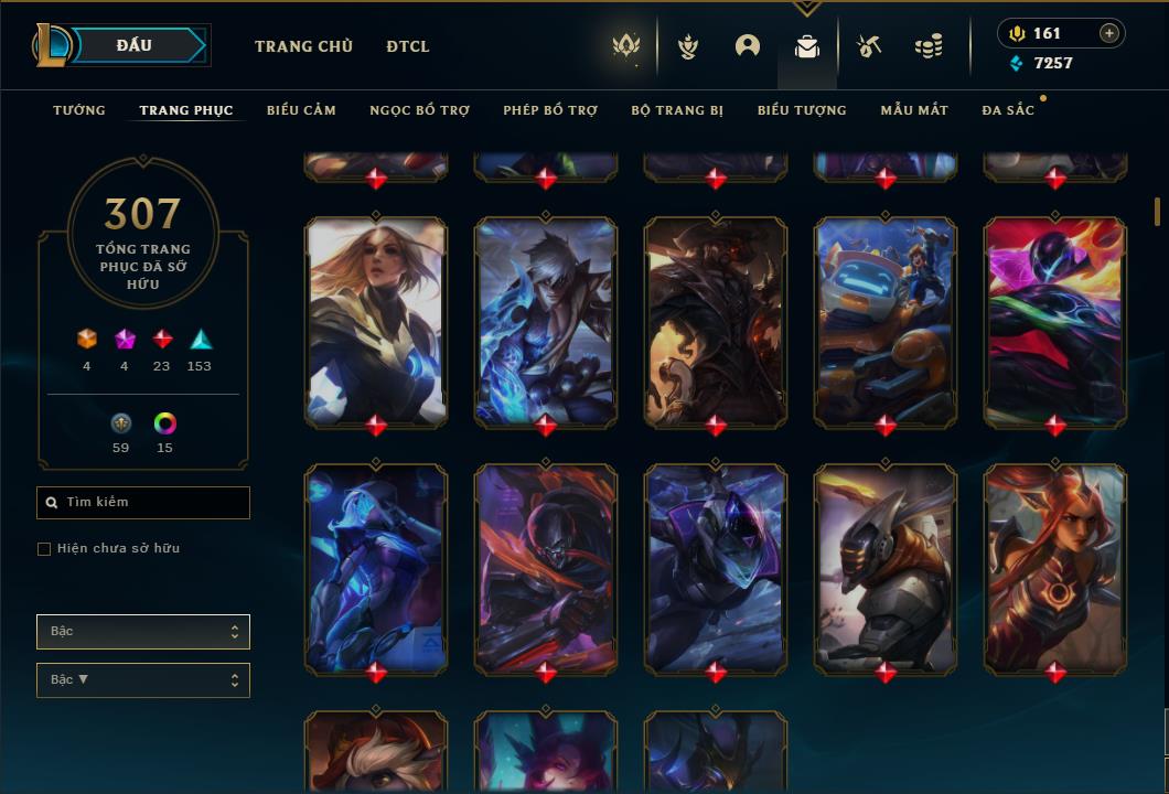 Acc Liên Minh Huyền Thoại/Đấu Trường Chân lý mã số 6422