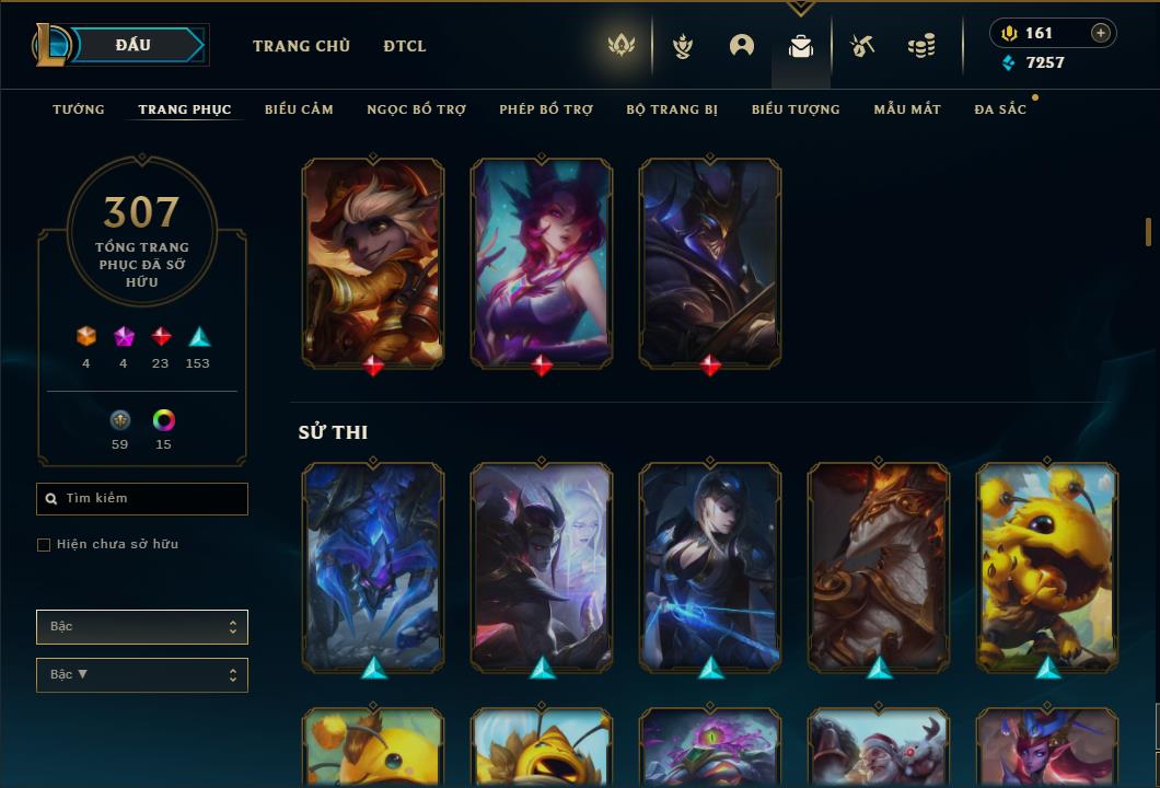 Acc Liên Minh Huyền Thoại/Đấu Trường Chân lý mã số 6422