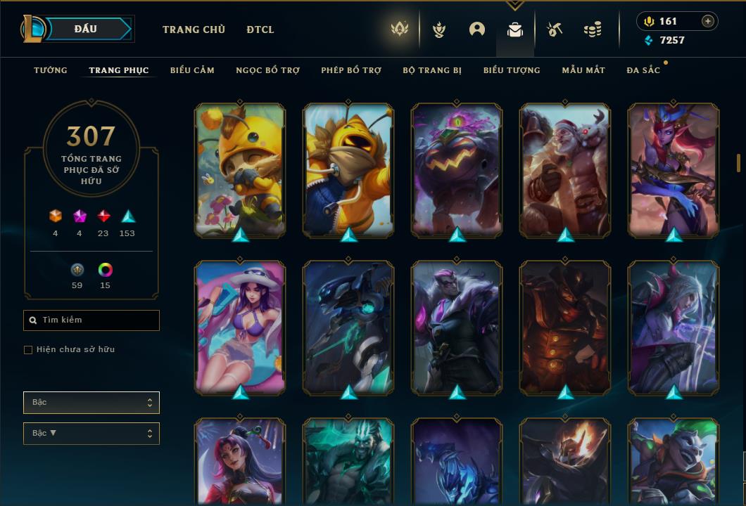 Acc Liên Minh Huyền Thoại/Đấu Trường Chân lý mã số 6422