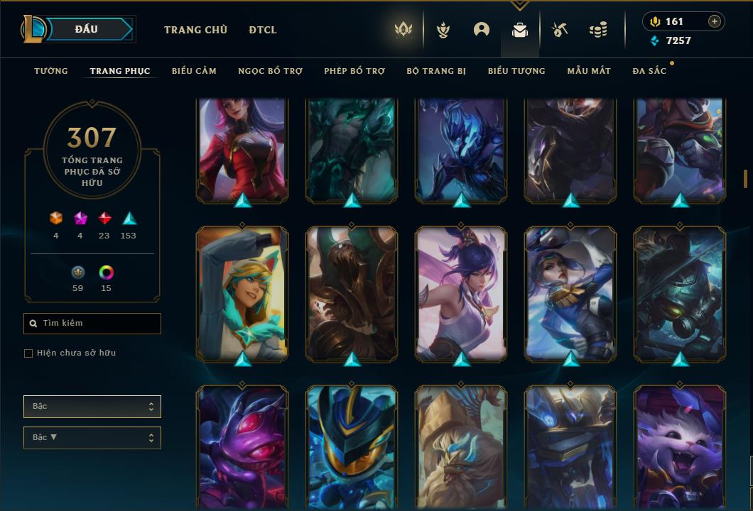 Acc Liên Minh Huyền Thoại/Đấu Trường Chân lý mã số 6422