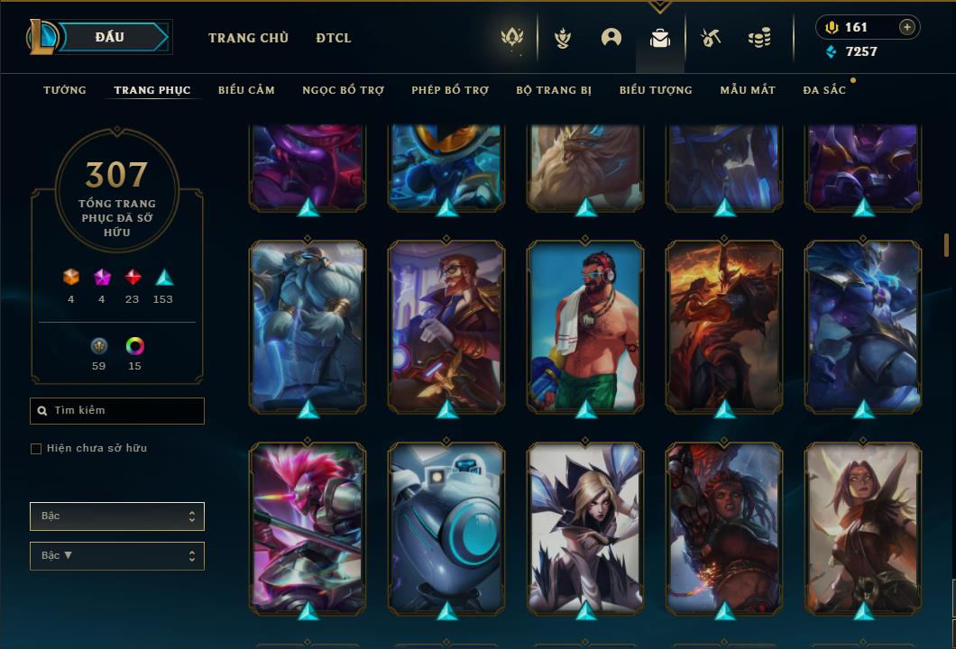 Acc Liên Minh Huyền Thoại/Đấu Trường Chân lý mã số 6422