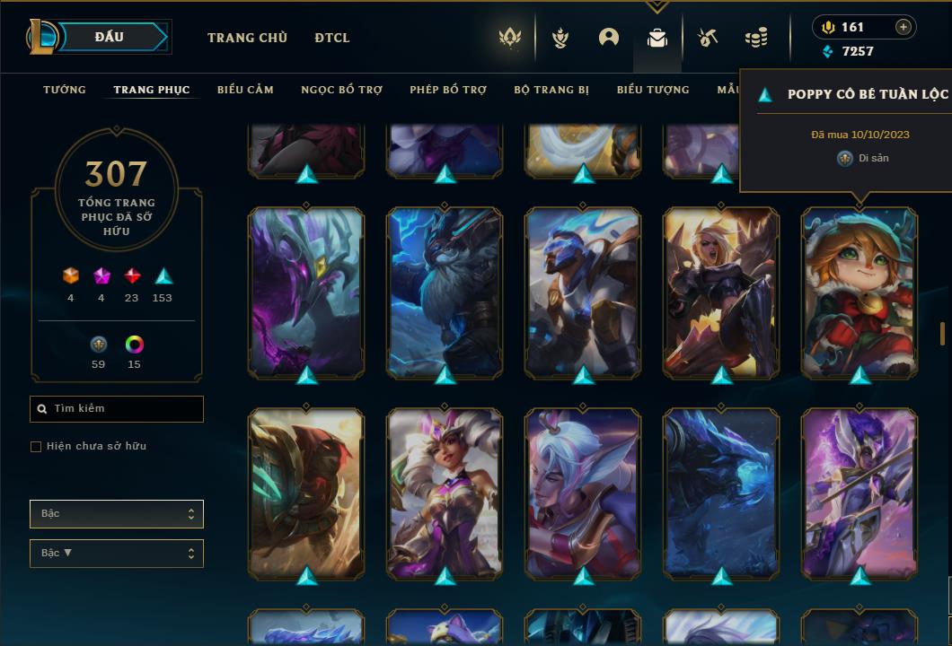 Acc Liên Minh Huyền Thoại/Đấu Trường Chân lý mã số 6422