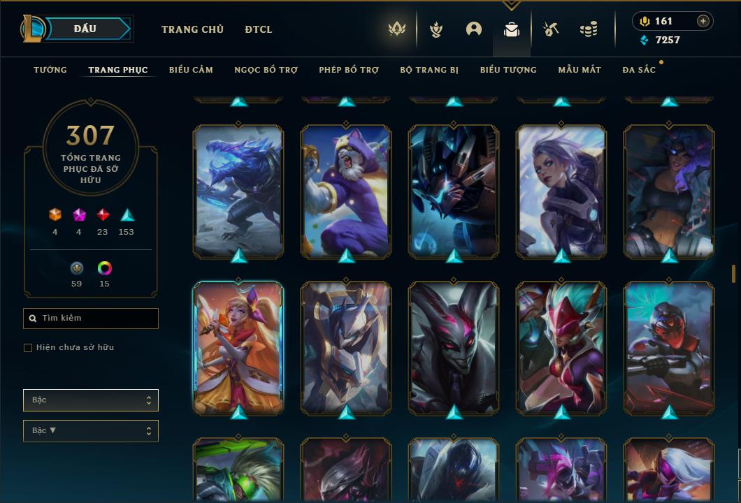 Acc Liên Minh Huyền Thoại/Đấu Trường Chân lý mã số 6422