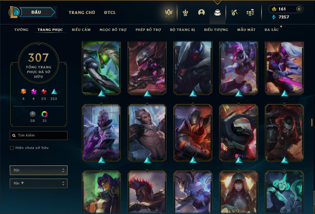 Acc Liên Minh Huyền Thoại/Đấu Trường Chân lý mã số 6422